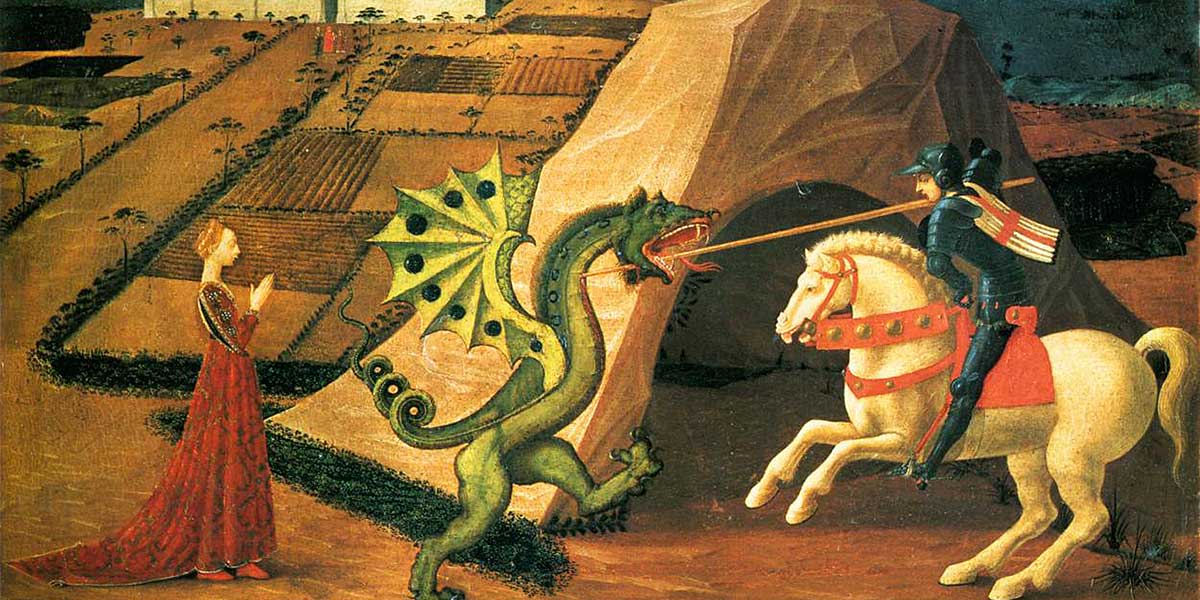 San Jorge y el dragón, Paolo Uccello